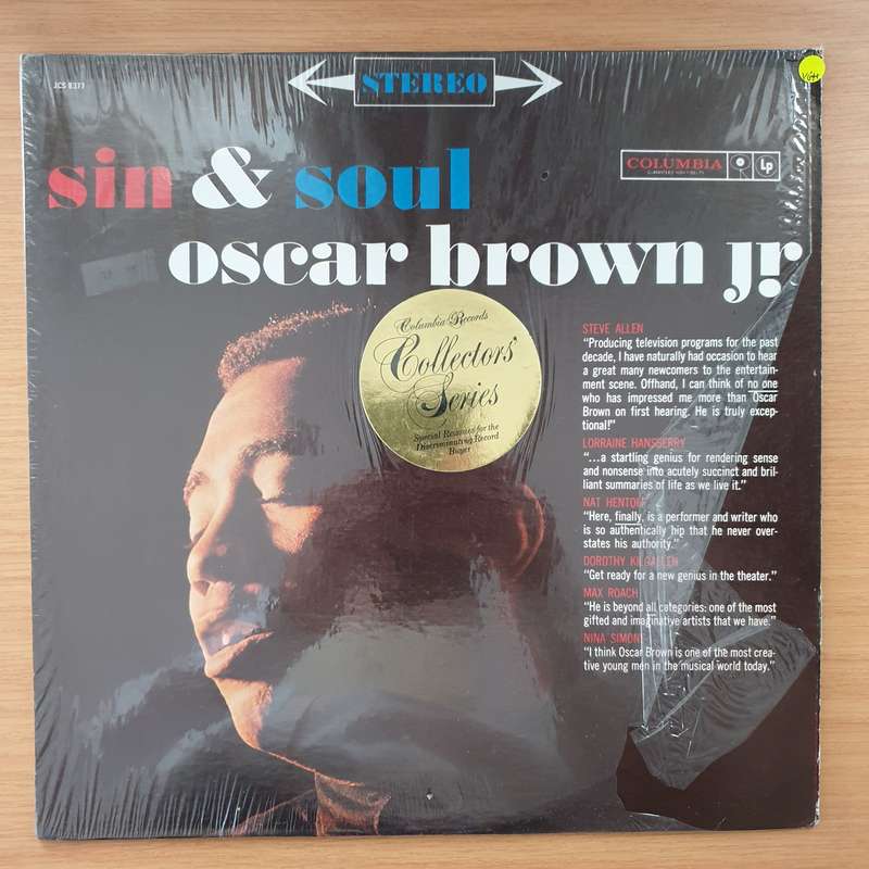 Oscar Brown Jr.  Sin & Soul - Vinyl LP Record - Very-Good+ Quality (VG+) (verygoodplus)
