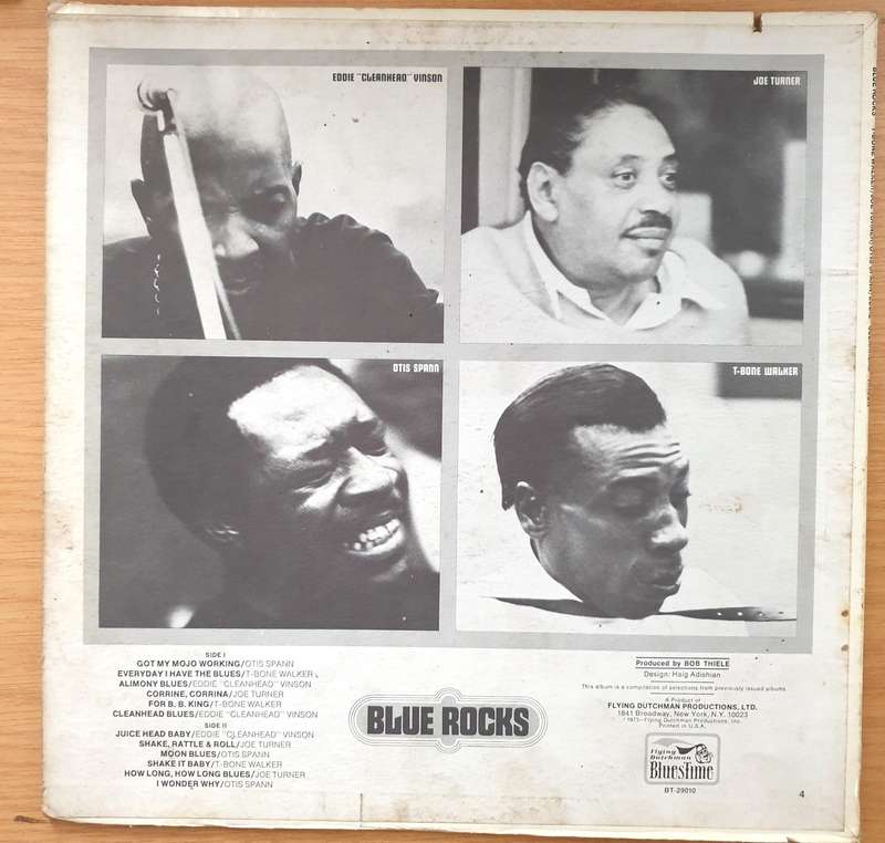 Blue Rocks - Otis Spann/T-Bone Walker/Joe Turner/Eddie Cleanhead Vinson - Vinyl LP Record - Very-...