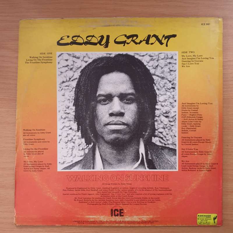 Eddy Grant  Walking On Sunshine - Vinyl LP Record - Very-Good Quality (VG)  (verry)