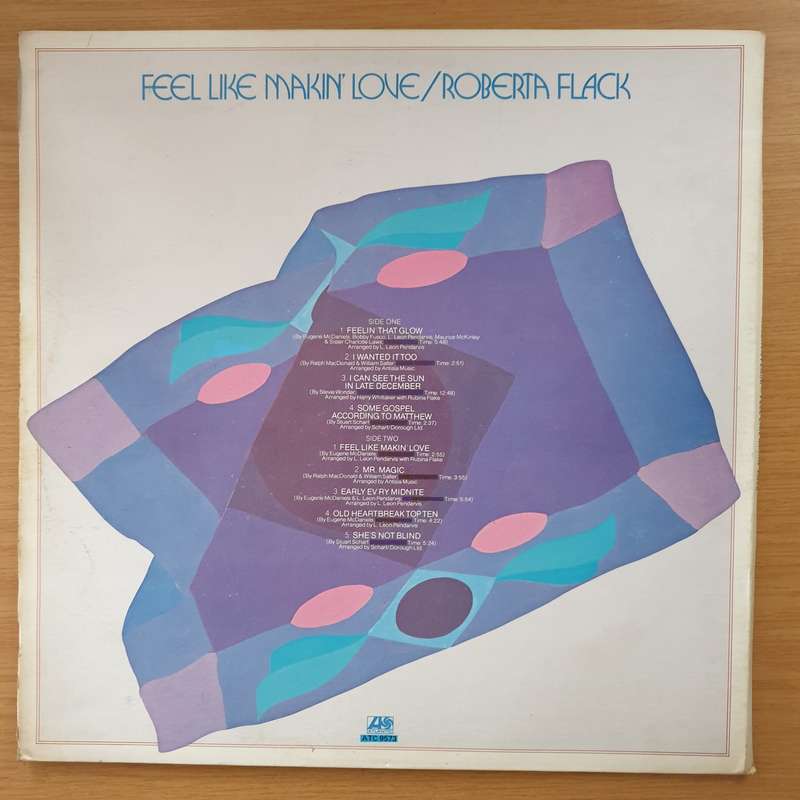 Roberta Flack  Feel Like Makin' Love - Vinyl LP Record - Very-Good Quality (VG)  (verry)