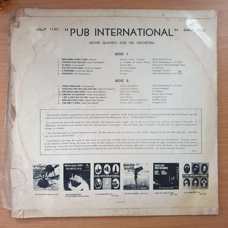 Archie Silansky - Pub International - Vinyl LP Record - Very-Good Quality (VG)  (verry)