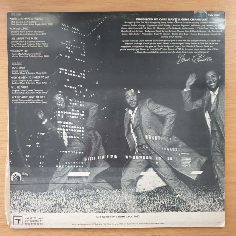 Gene Chandler  '80 - Vinyl LP Record - Very-Good+ Quality (VG+) (verygoodplus)