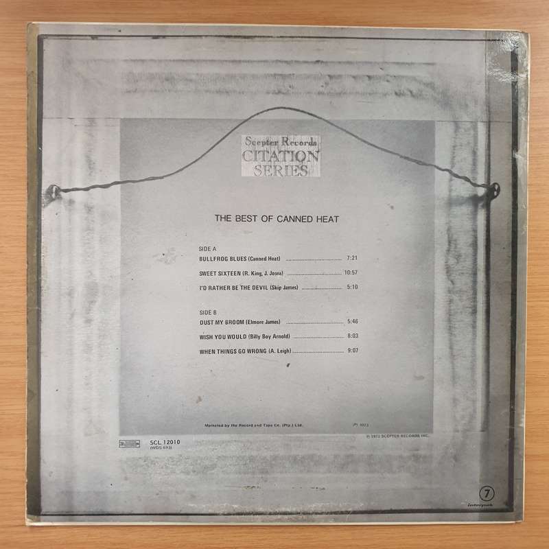 Canned Heat - The Best Of Canned Heat - Vinyl LP Record - Very-Good+ Quality (VG+) (verygoodplus)