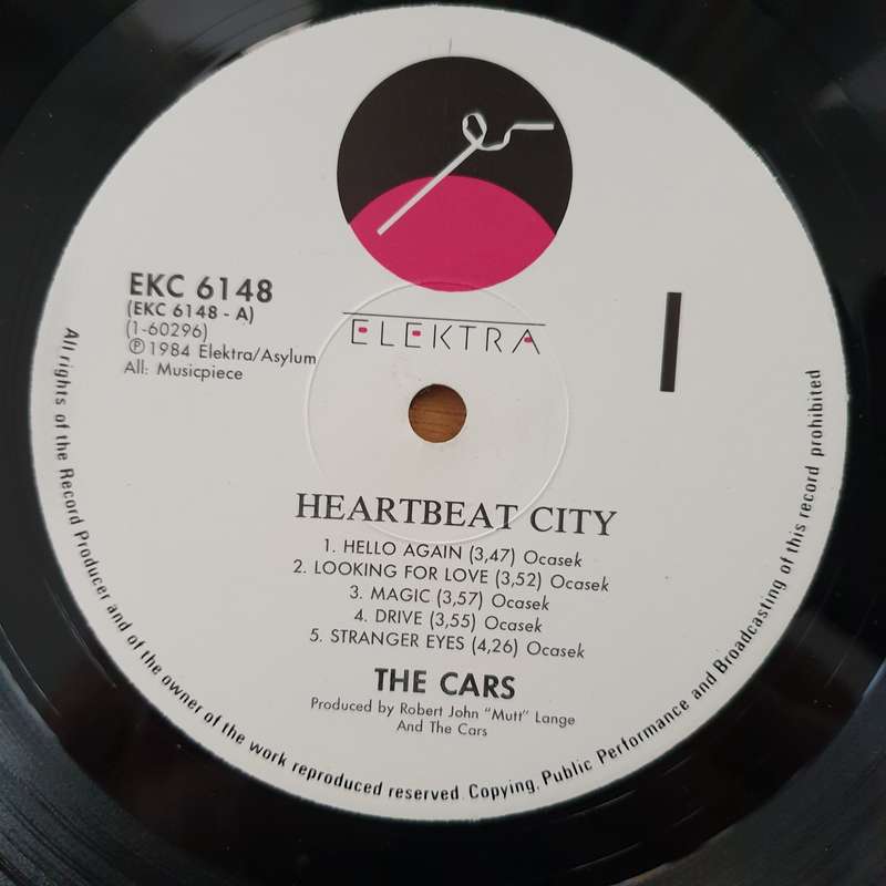 The Cars - Heartbeat City - Vinyl LP Record - Very-Good+ Quality (VG+)