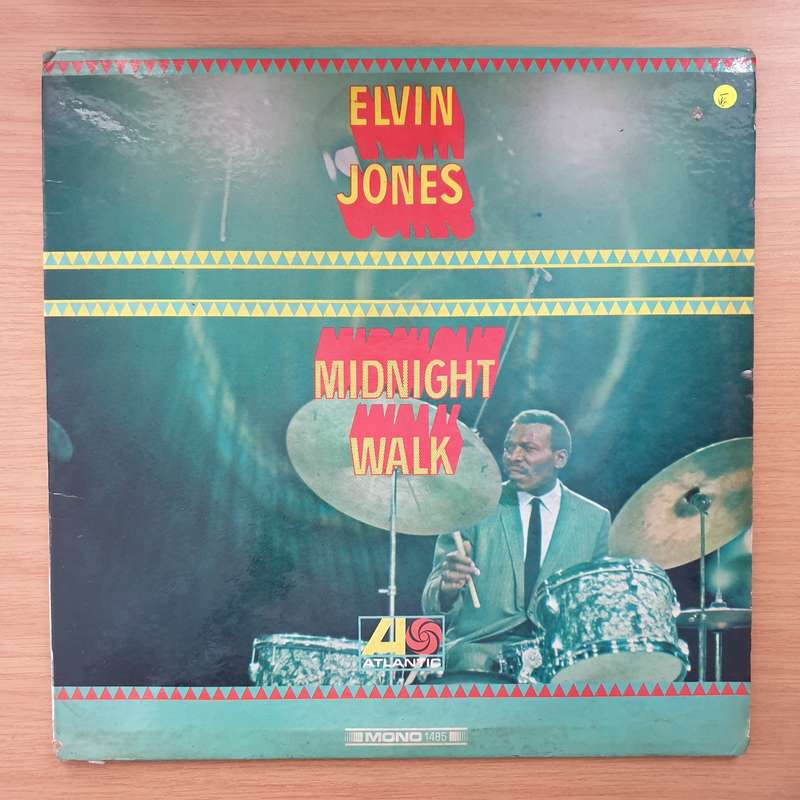 Elvin Jones  Midnight Walk   Vinyl LP Record - Very-Good- Quality (VG-)