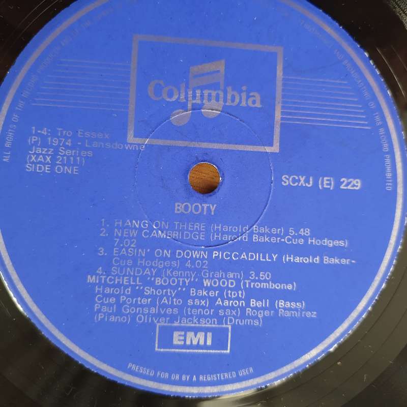 Booty - Mitchell "Booty" Wood - Vinyl LP Record - Very-Good Quality (VG)  (verry)