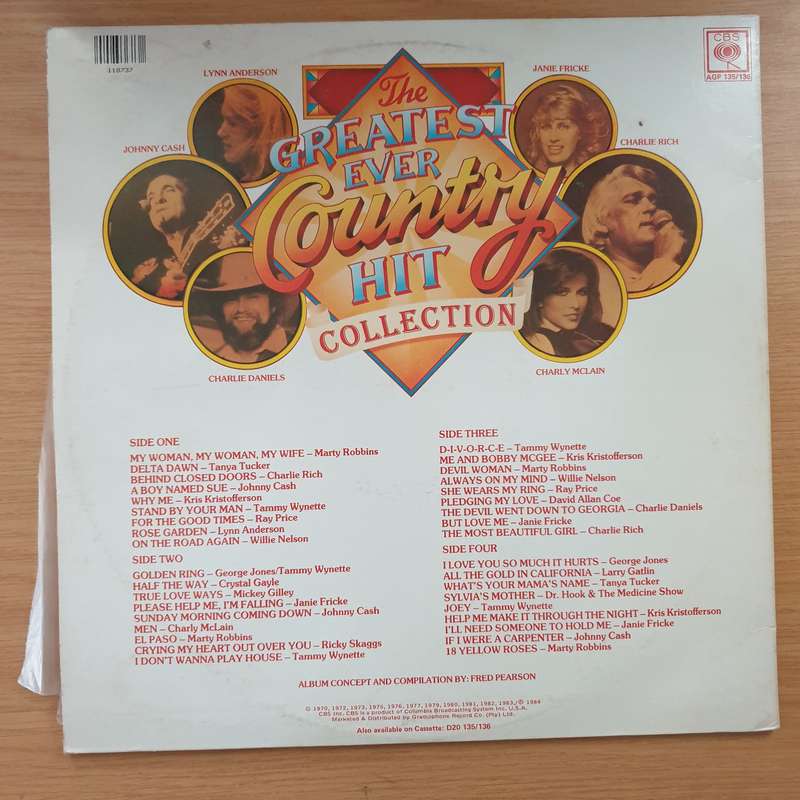 The Greatest Ever Country Hit Collection - 36 All Time Country Hits - Double Vinyl LP Record - Ve...
