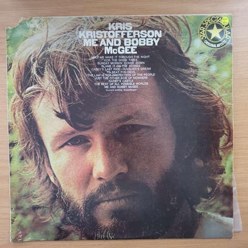 Kris Kristofferson  Me And Bobby McGee - Star Spectacular Series - Vinyl LP Record - Very-G...