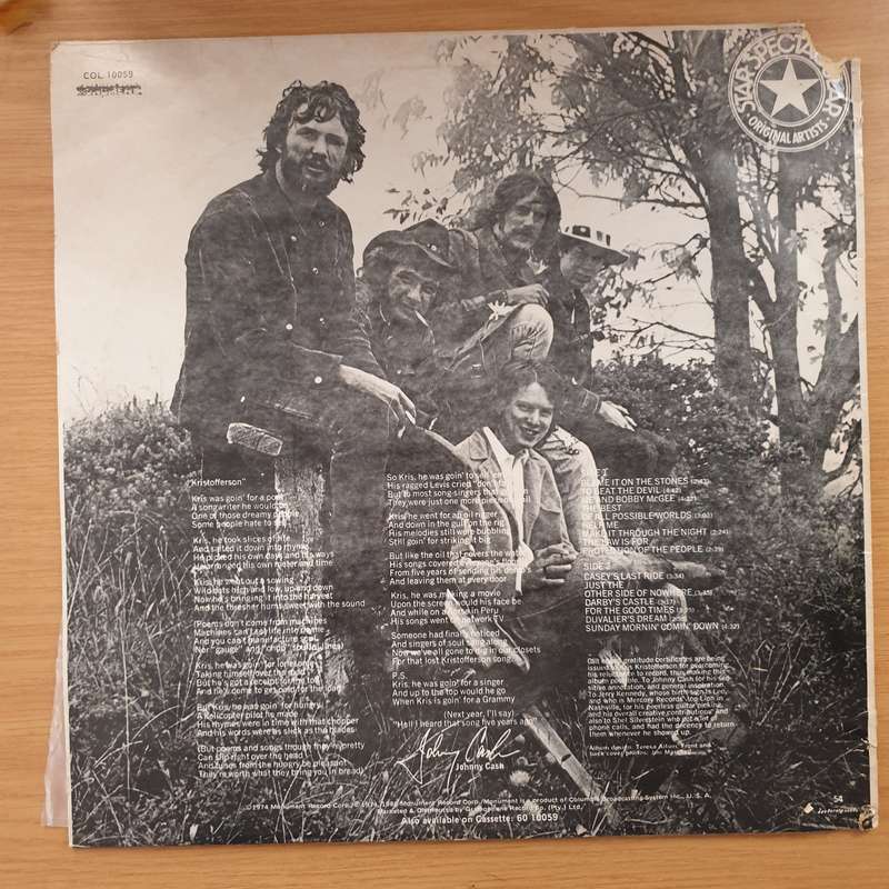 Kris Kristofferson  Me And Bobby McGee - Star Spectacular Series - Vinyl LP Record - Very-G...