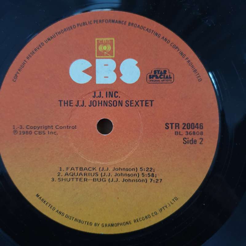 The J.J. Johnson Sextet  J.J. Inc. (JJ) - Vinyl LP Record - Very-Good Quality (VG)  (verry)