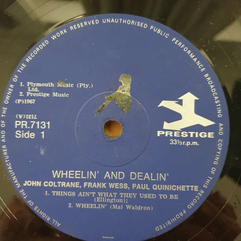 Wheelin' & Dealin' - Prestige All Stars - John Coltrane, Frank Wess, Paul Quinichette  Vinyl L...
