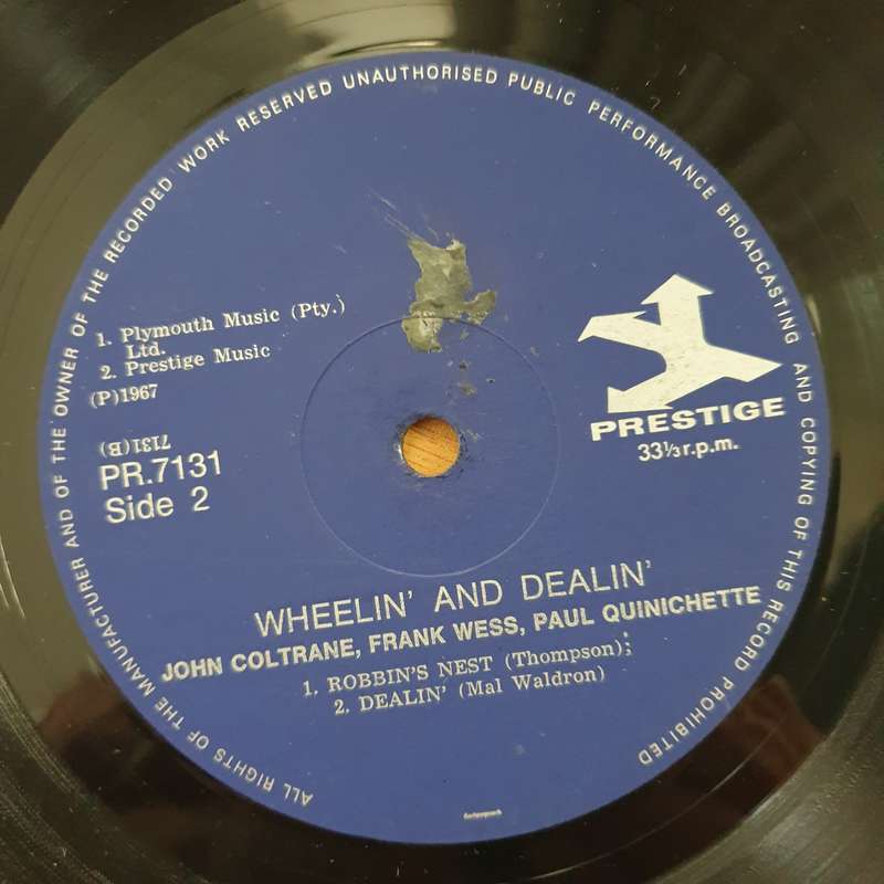 Wheelin' & Dealin' - Prestige All Stars - John Coltrane, Frank Wess, Paul Quinichette  Vinyl L...