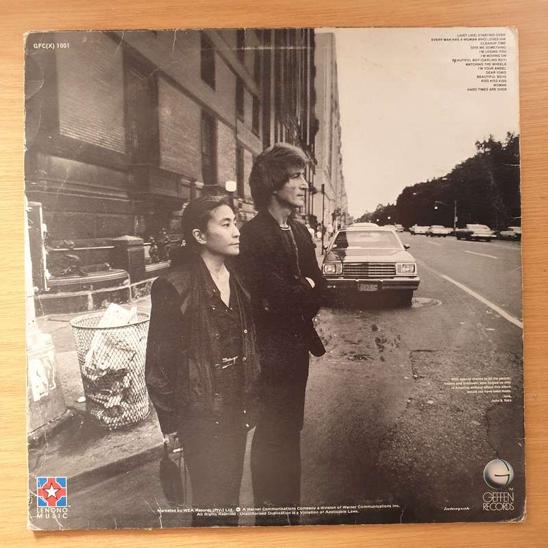 John Lennon - Double Fantasy - Vinyl LP Record - Very-Good+ Quality (VG+)