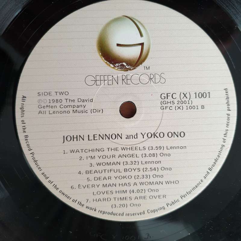 John Lennon - Double Fantasy - Vinyl LP Record - Very-Good+ Quality (VG+)