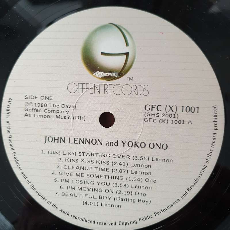 John Lennon - Double Fantasy - Vinyl LP Record - Very-Good+ Quality (VG+)