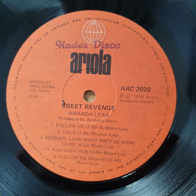 Amanda Lear  Sweet Revenge -  Vinyl LP Record - Very-Good Quality (VG)  (verry)