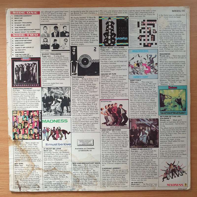 Madness - Complete Madness - 16 Hit Tracks -  Vinyl LP Record - Very-Good Quality (VG) (verygood)