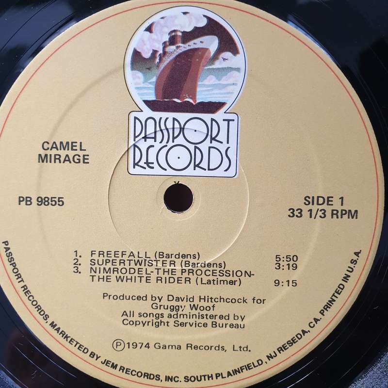 Camel  Mirage  -  Vinyl LP Record - Very-Good+ Quality (VG+)