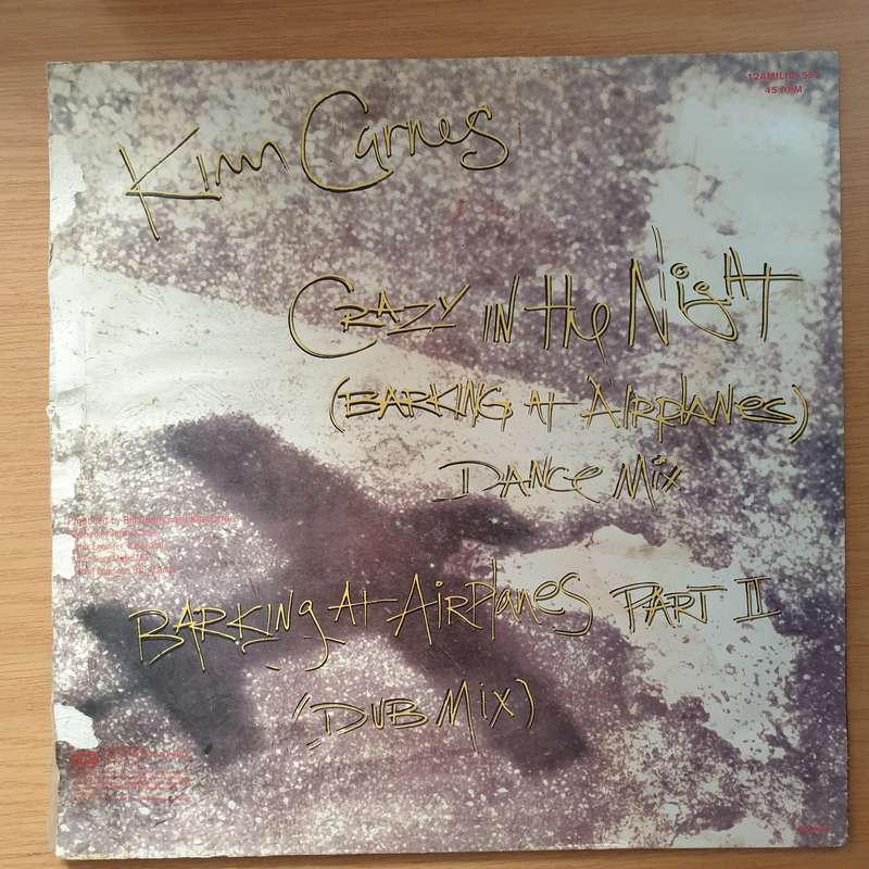 Kim Carnes  Crazy In The Night (Barking At Airplanes)  - Vinyl LP Record - Very-Good+ Quality ...
