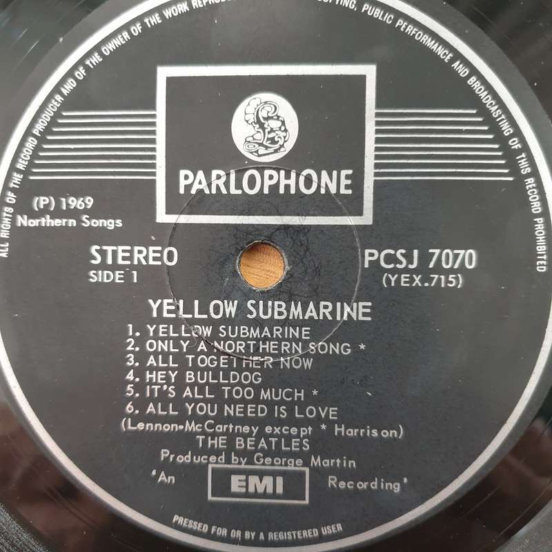 The Beatles  Yellow Submarine - Vinyl LP Record - Very-Good+ (VG+)
