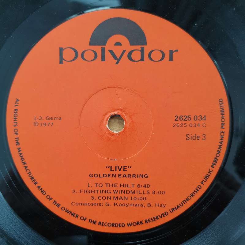 Golden Earring  Live - Vinyl LP Record - Good+ Quality (G+) (gplus)