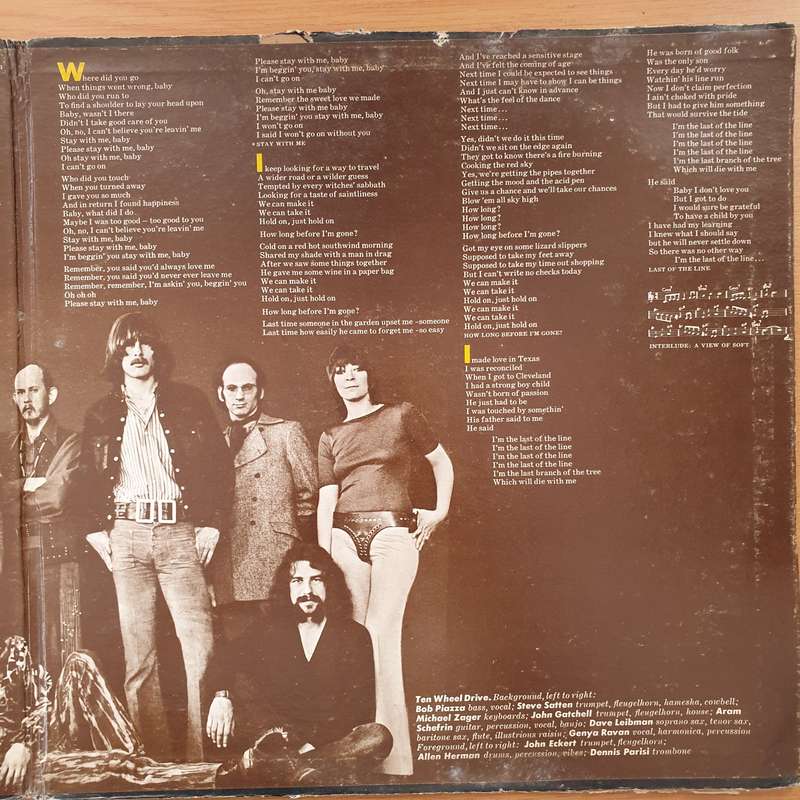 Ten Wheel Drive With Genya Ravan  Brief Replies - Vinyl LP Record - Good+ Quality (G+) (gplus)