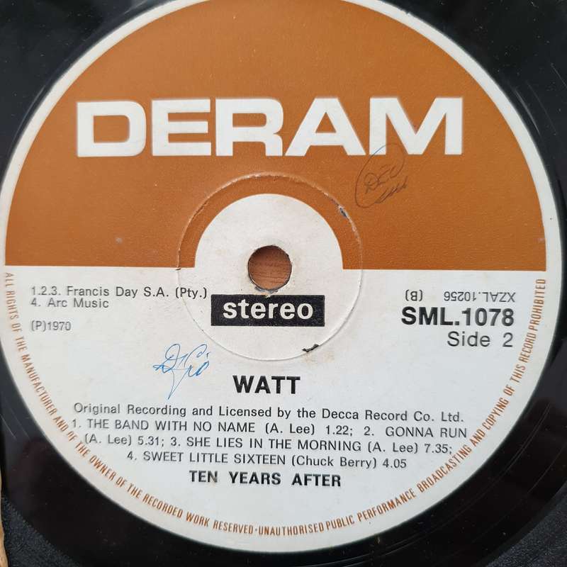 Ten Years After  Watt - Vinyl LP Record - Good+ Quality (G+) (gplus)