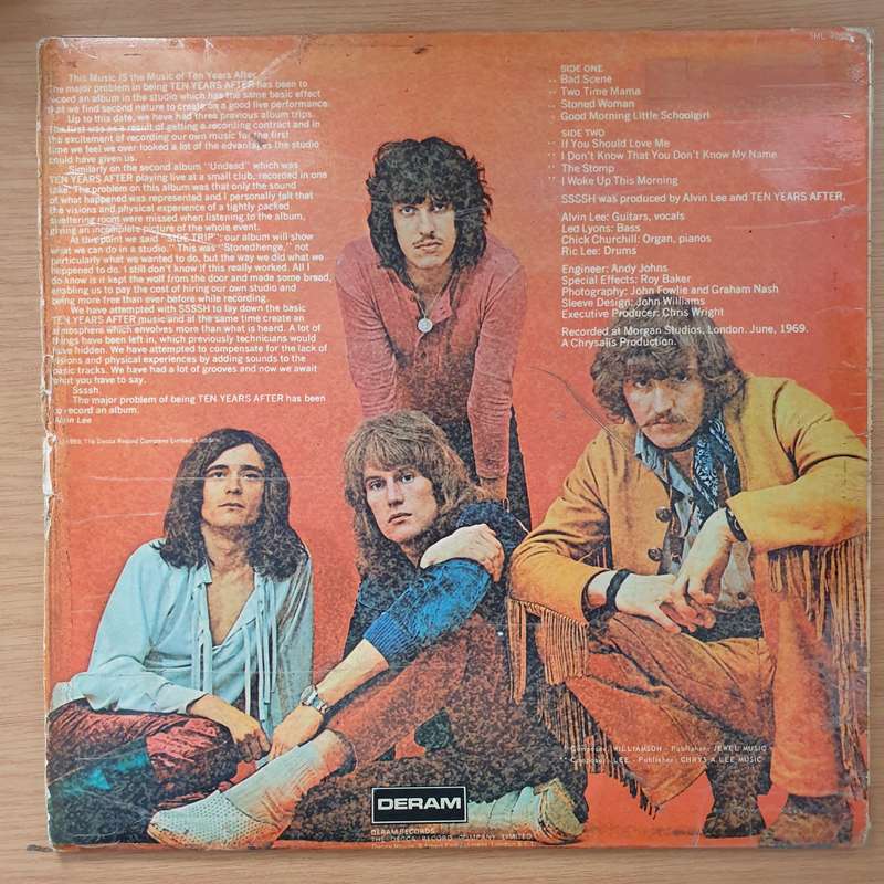 Ten Years After  Ssssh. - Vinyl LP Record  - Good Quality (G) (goood)