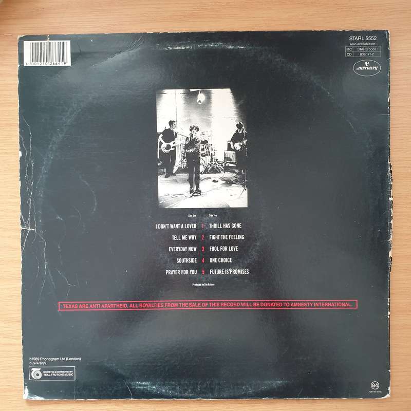 Texas  Southside (with Anti Apartheid Printed on Back Cover)  - Vinyl LP Record - Very-Good...