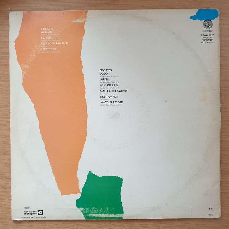Genesis - ABACAB  - Vinyl LP Record - Very-Good- Quality (VG-) (verygoodminus)