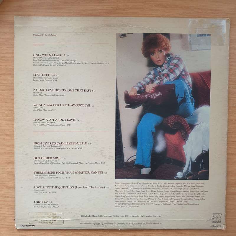 Brenda Lee  Only When I Laugh - Vinyl LP Record - Very-Good+ Quality (VG+) (verygoodplus)