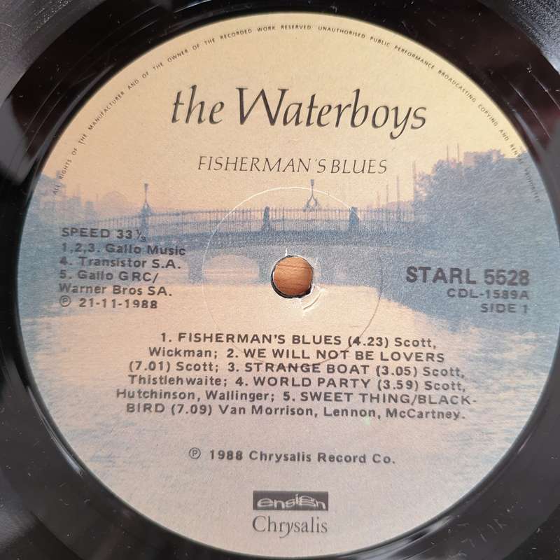 Waterboys  Fisherman's Blues - Vinyl LP Record - Very-Good+ Quality (VG+) (verygoodplus)