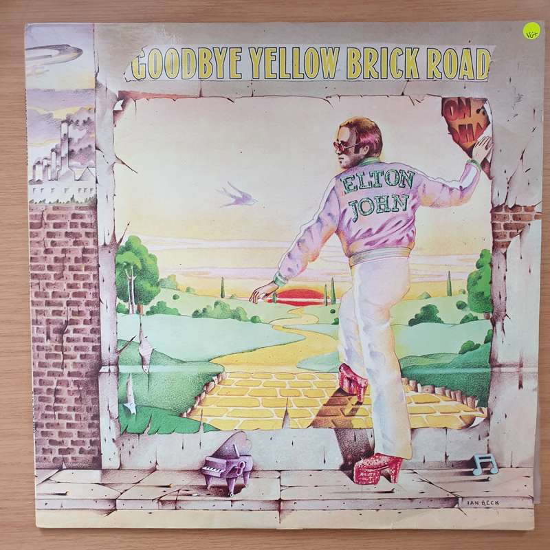 Elton John  Goodbye Yellow Brick Road - Double Vinyl LP Record - Very-Good+ Quality (VG+) (ver...