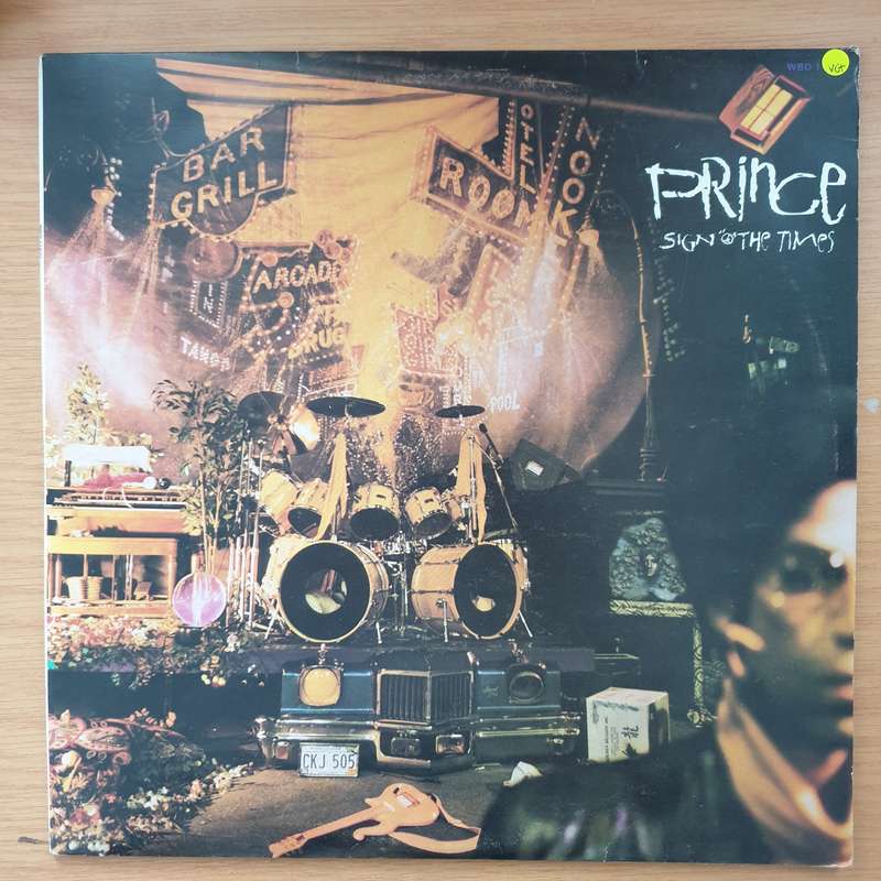 Prince  Sign "O" The Times -  Vinyl LP Record - Very-Good+ Quality (VG+)