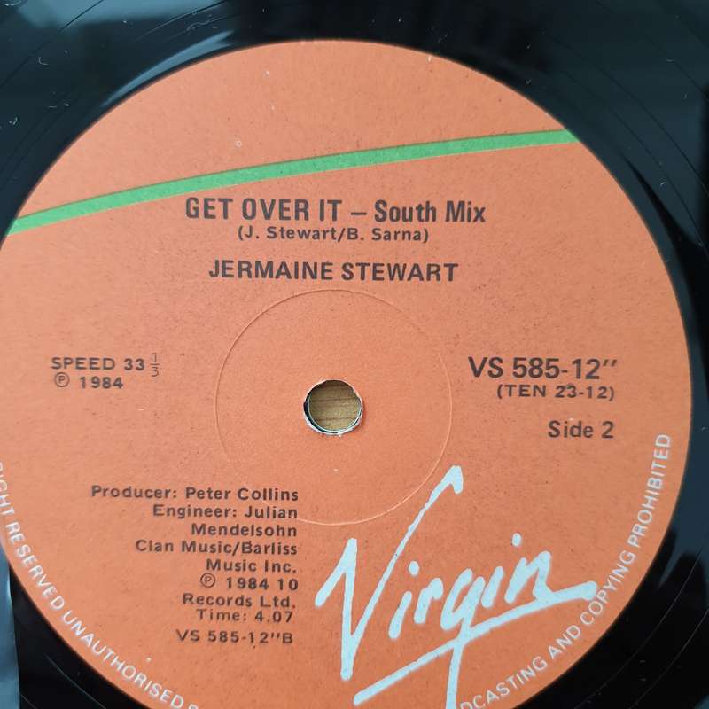 Jermaine Stewart  Get Over It - Vinyl LP Record - Very-Good+ Quality (VG+) (verygoodplus)