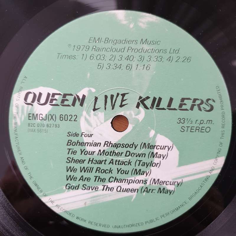 Queen - Live - Killers - Double Vinyl LP Record - Very-Good- Quality (VG-) (verygoodminus)