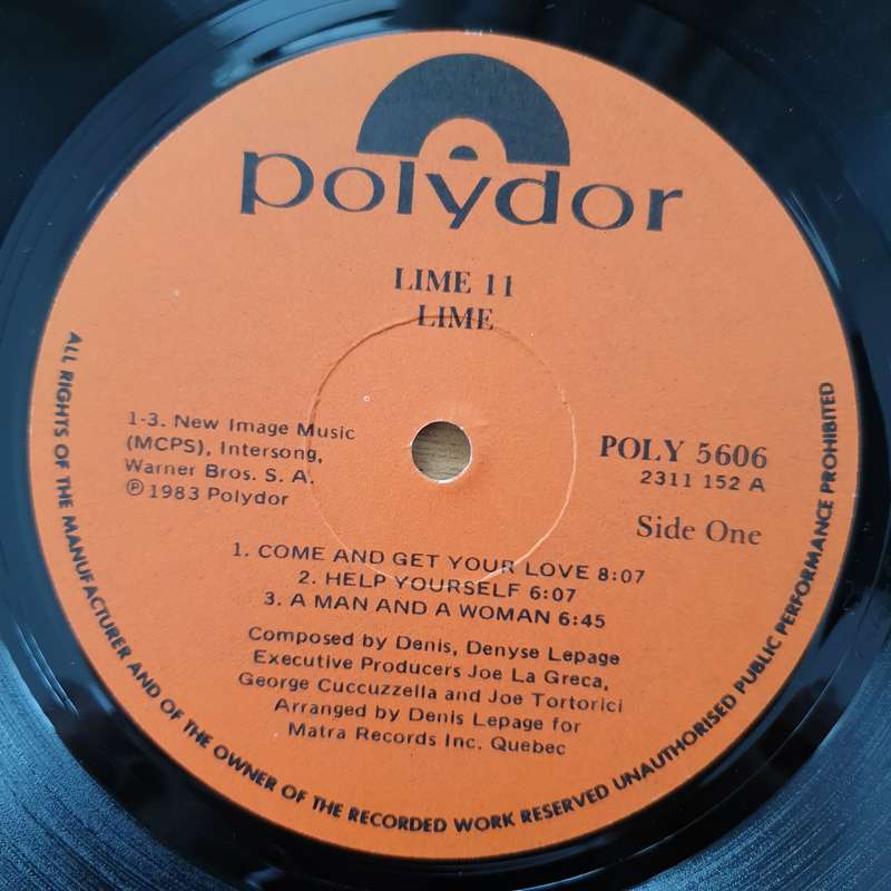 Lime  Lime II - Vinyl LP Record - Very-Good+ Quality (VG+) (verygoodplus)