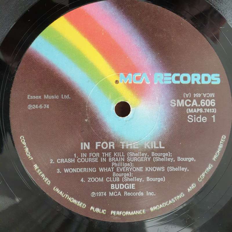 Budgie  In For The Kill! - Vinyl LP Record - Very-Good+ Quality (VG+)