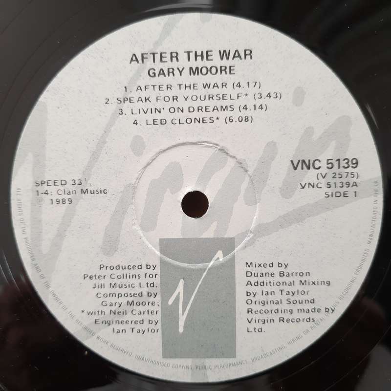 Gary Moore - After the War - Vinyl LP Record - Very-Good+ Quality (VG+)