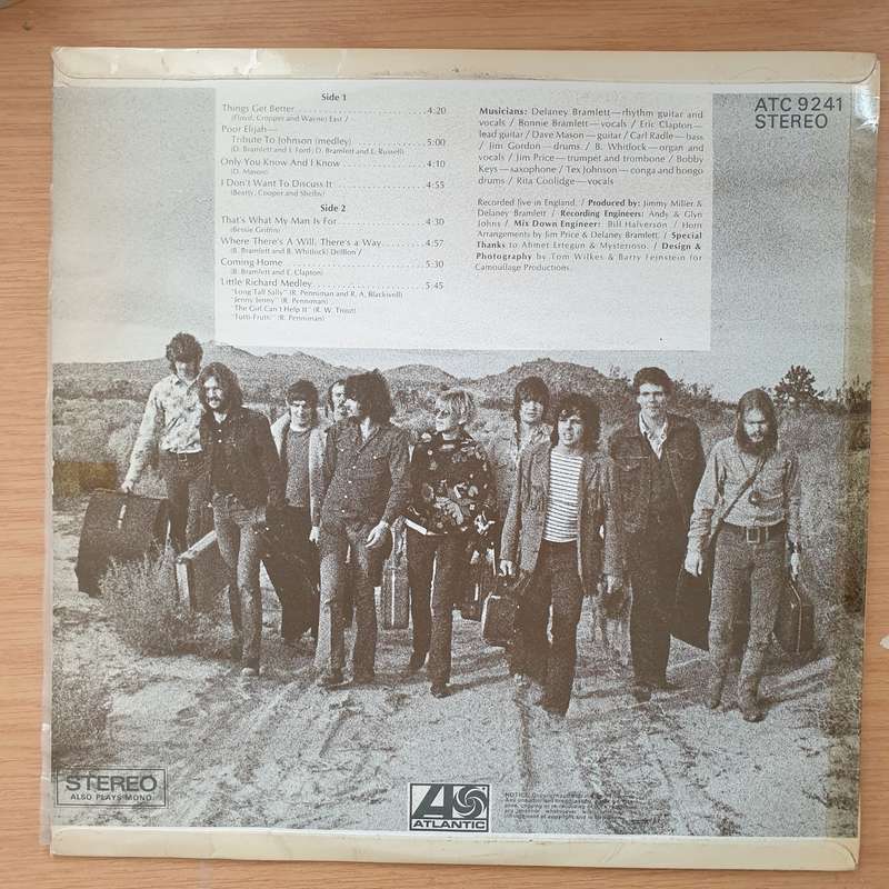 Delaney & Bonnie & Friends  On Tour With Eric Clapton  - Vinyl LP Record - Very-Good+ Quali...