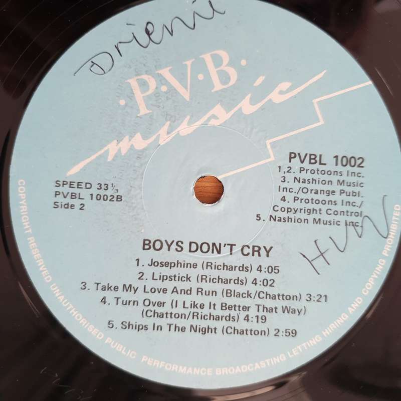 Boys Don't Cry  Boys Don't Cry - Vinyl LP Record - Very-Good+ Quality (VG+) (verygoodplus)