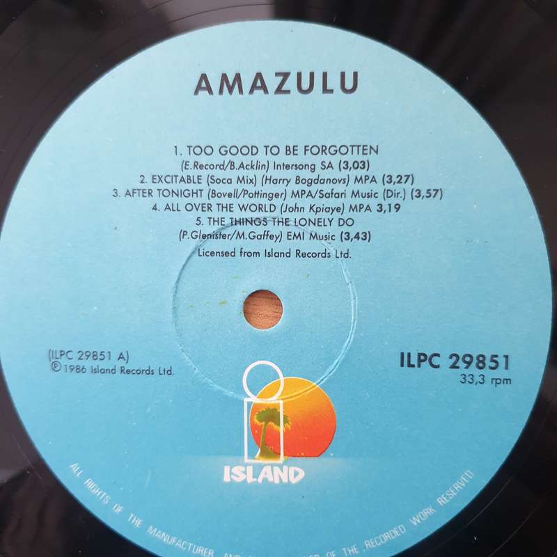 Amazulu  Amazulu  Vinyl LP Record - Very-Good+ Quality (VG+) (verygoodplus)
