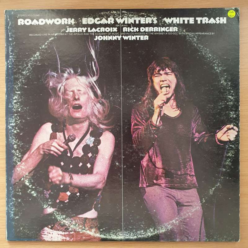 Edgar Winter's White Trash  Roadwork  Double Vinyl LP Record - Very-Good+ Quality (VG+) (ve...