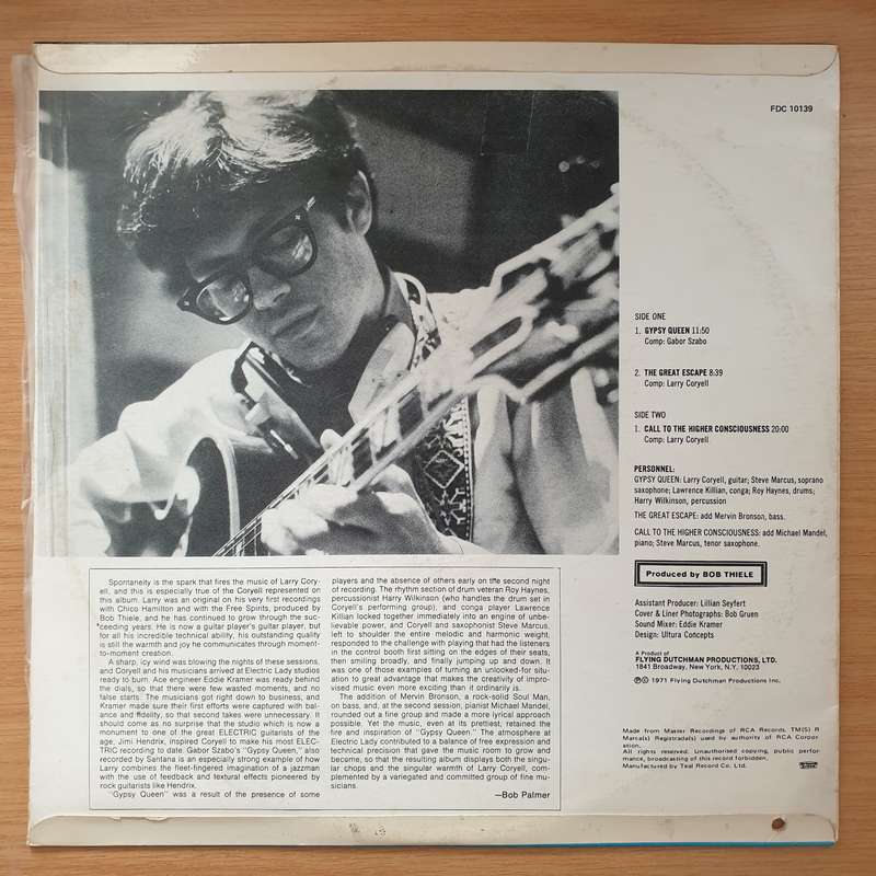Larry Coryell  Barefoot Boy - Vinyl LP Record - Very-Good+ Quality (VG+) (verygoodplus)