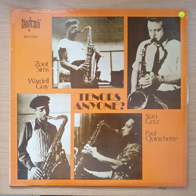 Tenors Anyone? - Stan Getz, Zoot Sims, Wardell Gray, Paul Quinichette  Vinyl LP Record - Very-...