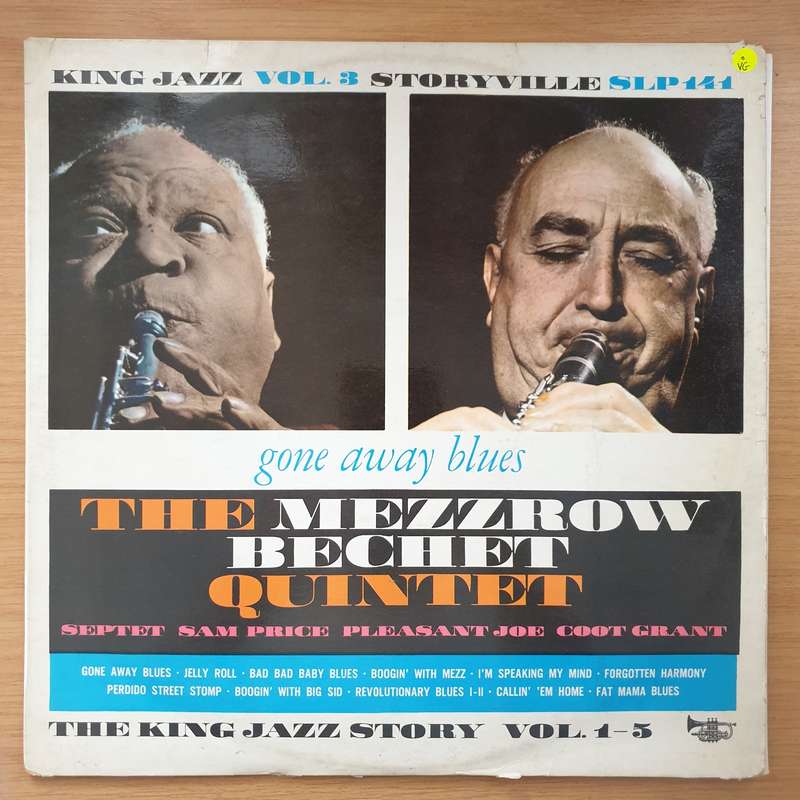 The Mezzrow-Bechet Quintet  Gone Away Blues  Vinyl LP Record - Very-Good+ Quality (VG+) (ve...