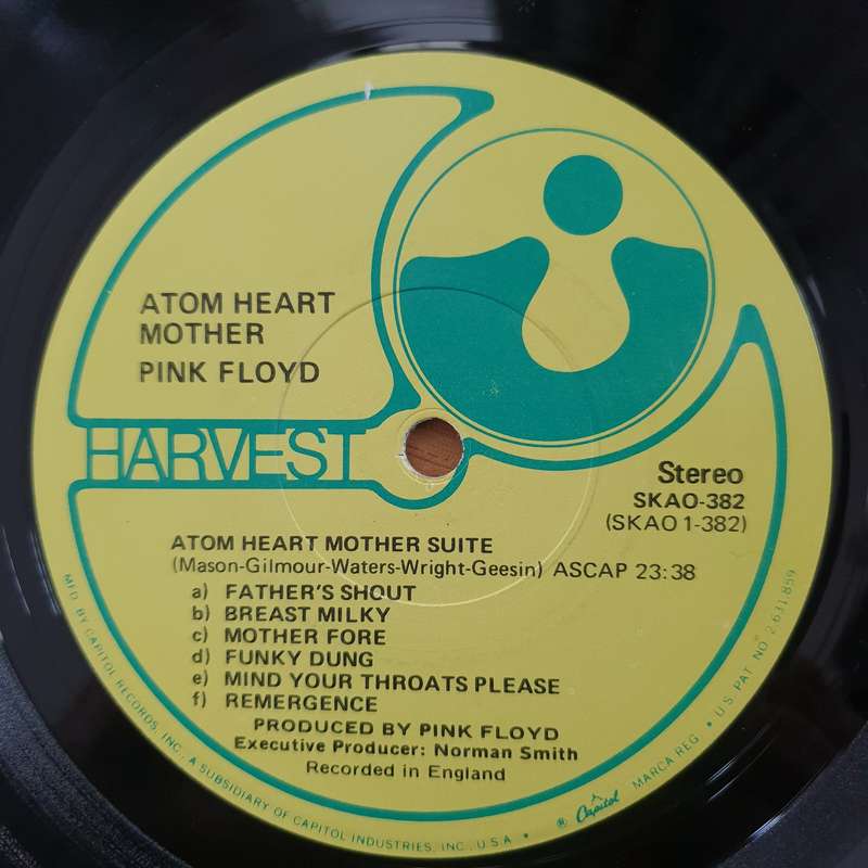 Pink Floyd  Atom Heart Mother  Vinyl LP Record - Very-Good+ Quality (VG+) (verygoodplus)