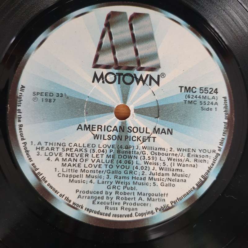 Wilson Pickett  American Soul Man  Vinyl LP Record - Very-Good+ Quality (VG+) (verygoodplus)