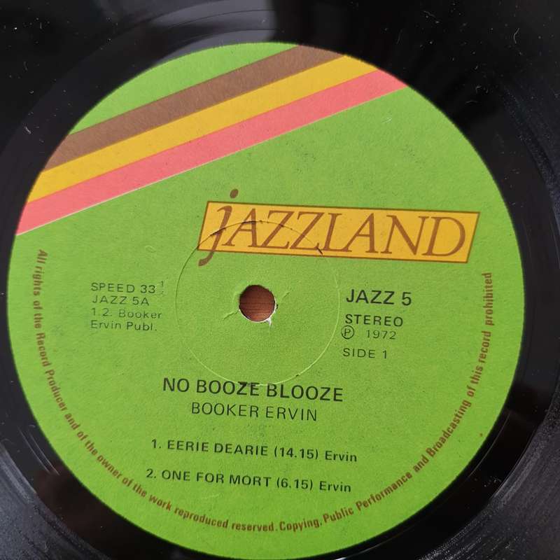Booker Ervin  Vinyl LP Record - Very-Good+ Quality (VG+) (verygoodplus)