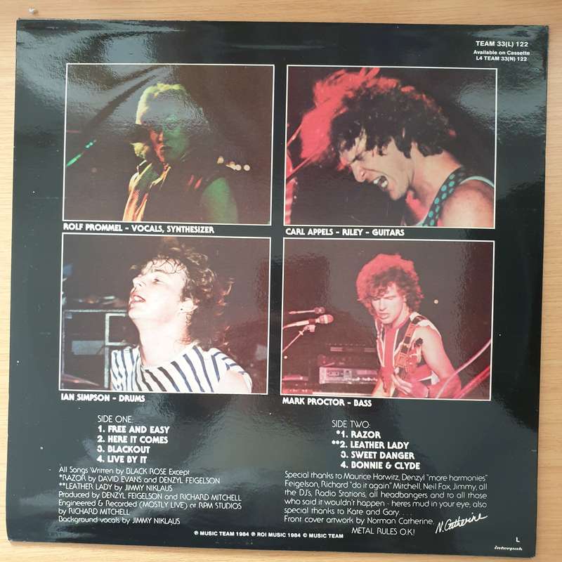 Black Rose   Live By It (with Lyrics) - Vinyl LP Record - Very-Good+ Quality (VG+) (verygoodplus)